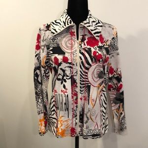 Retro white/red/black jacket